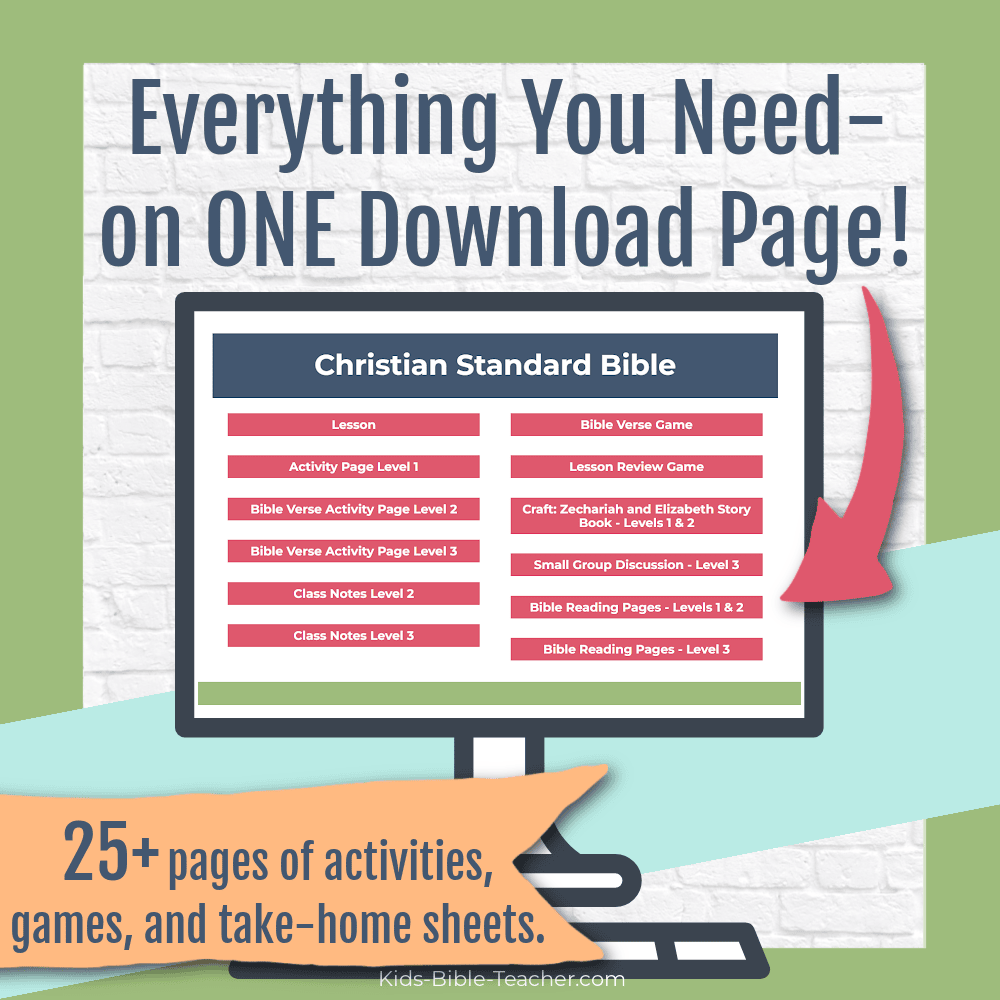 Zechariah & Elizabeth Complete Bible Lesson