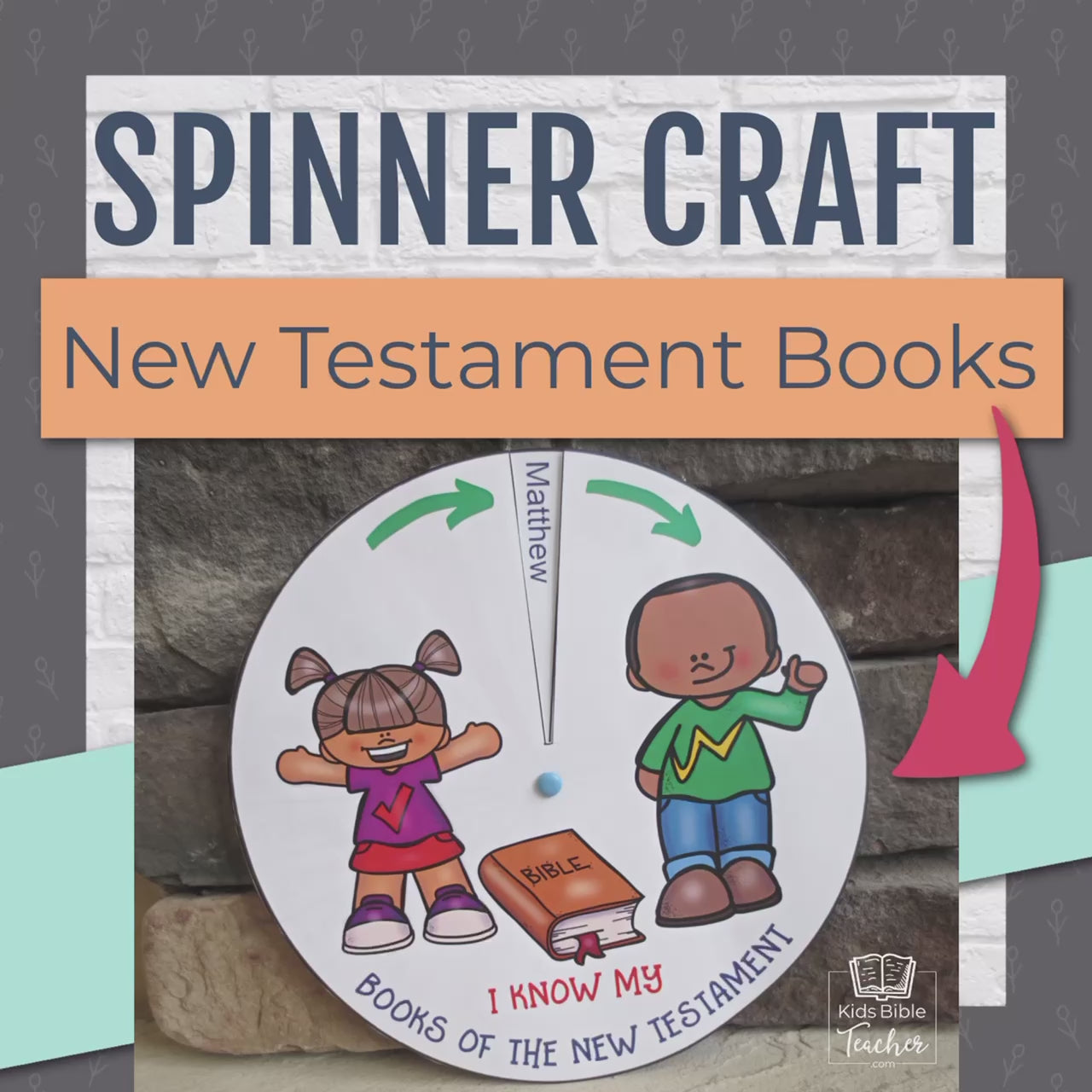 New Testament Spinner Books of the Bible Craft
