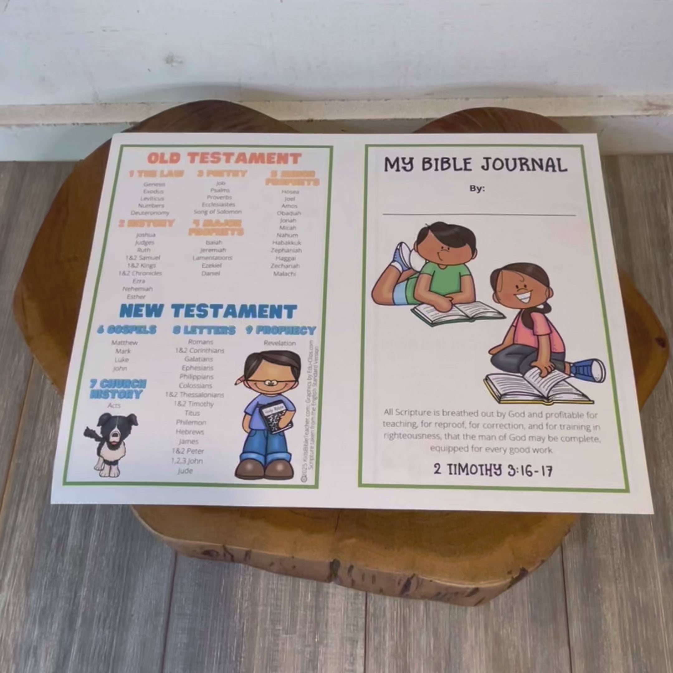 Introduction to the Bible Journal for Elementary Kids