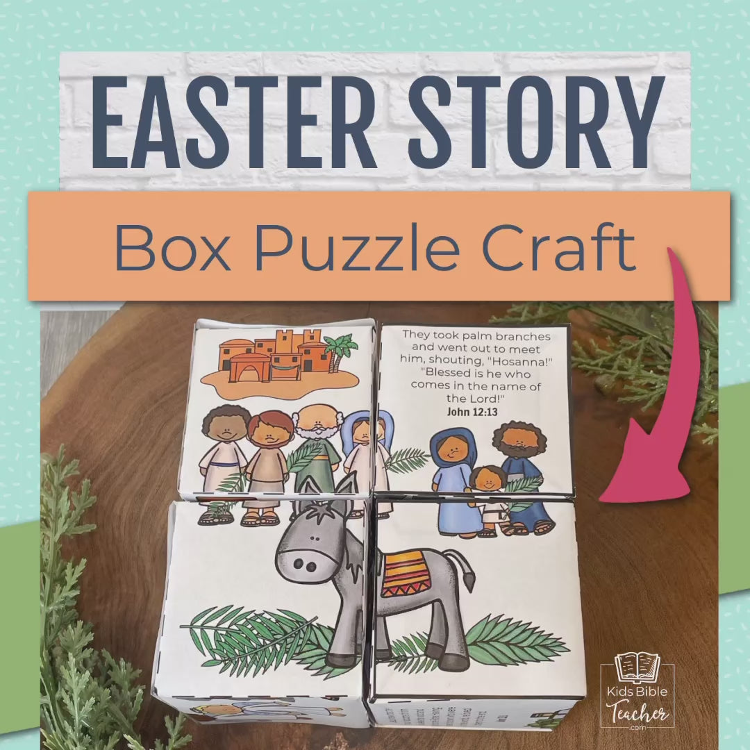 Easter Story Box Puzzle Craft Jesus&