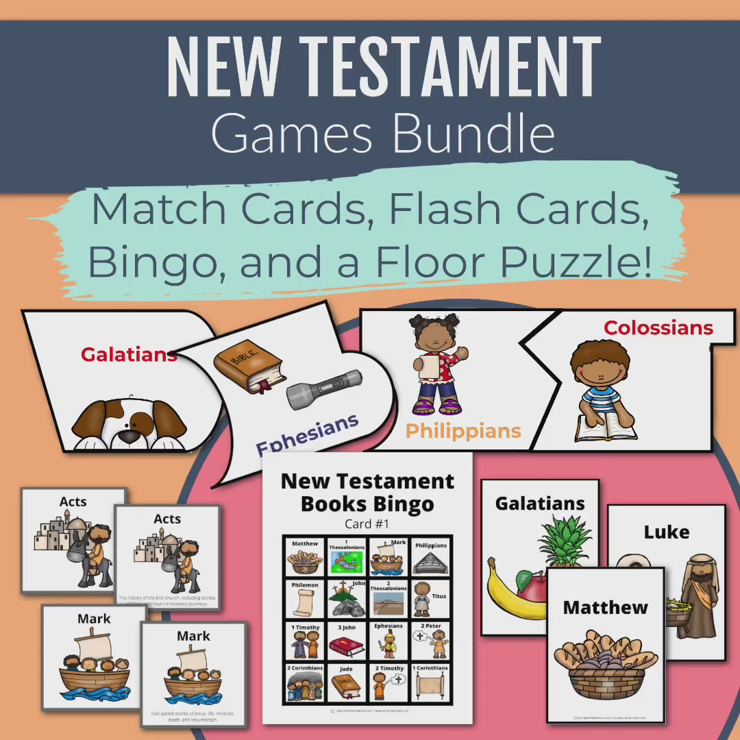 Books of the Bible New Testament Games Bundle