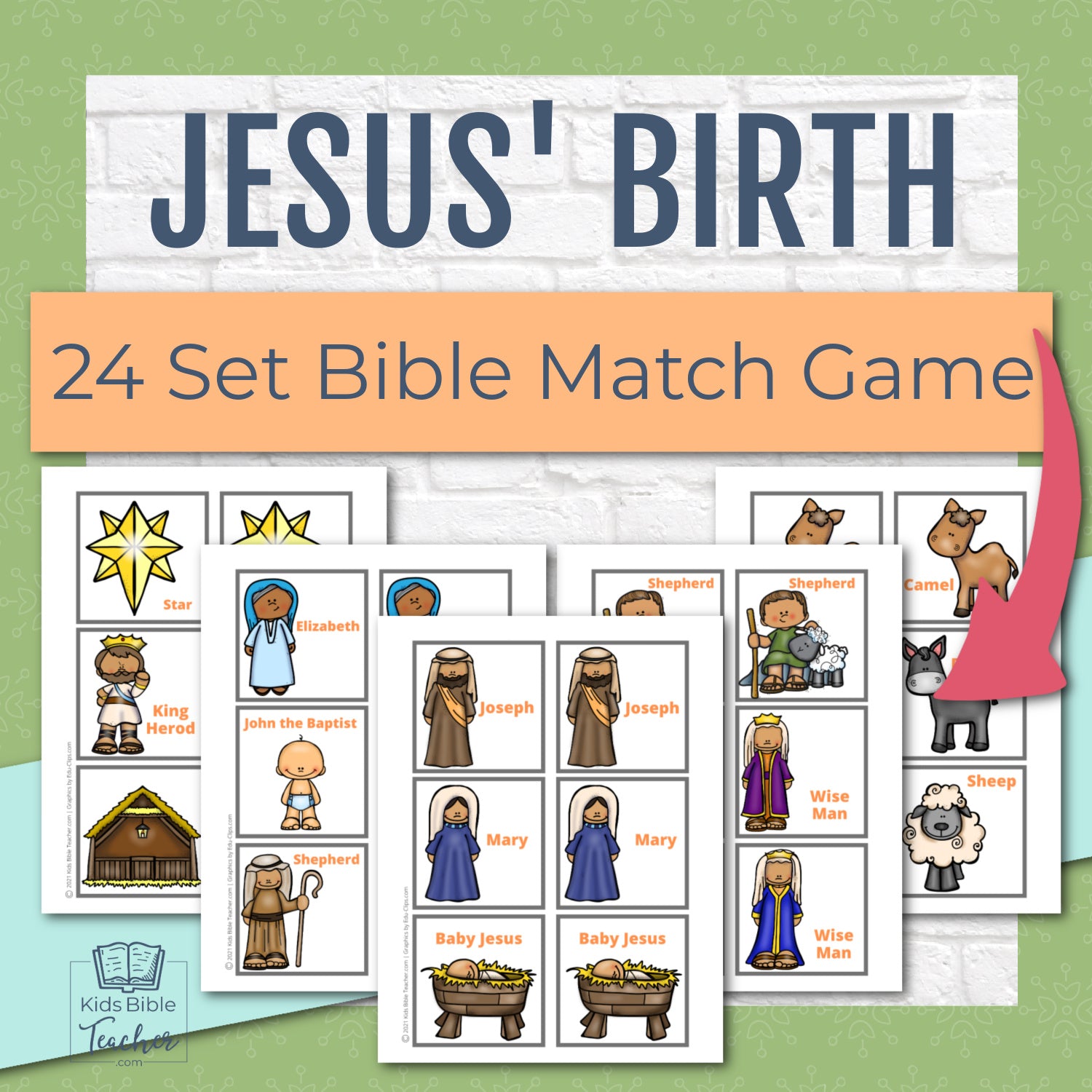 Jesus' Birth Christmas Match Game - Nativity Bible Memory Game for Kid – Kids Bible Teacher jesus-birth-christmas-match-game-nativity-bible-memory-game-for-kid-kids-bible-teacher