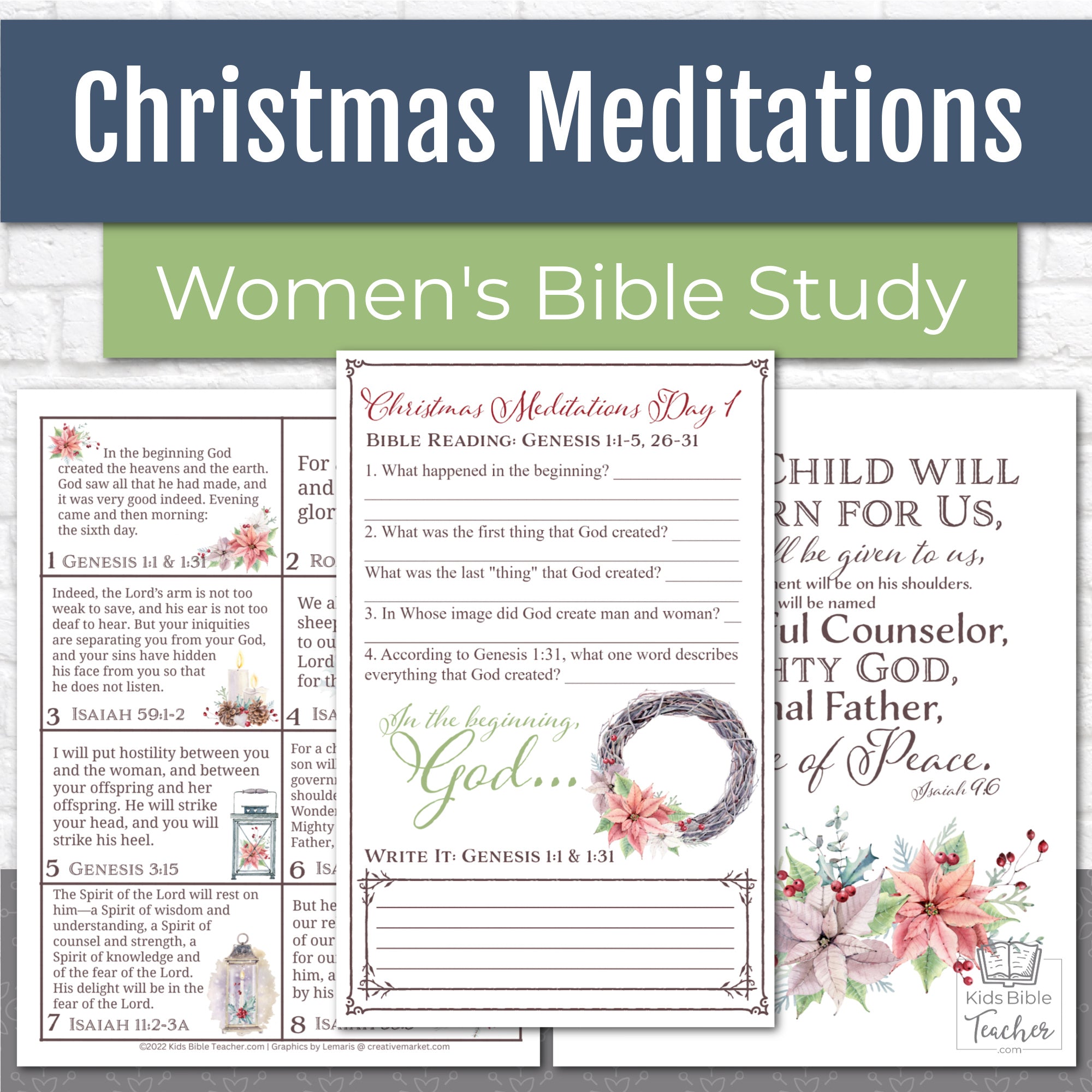 Teacher　Christmas　Kids　Meditations　–　Download　Women's　Bible　Instant　Study,　Bible