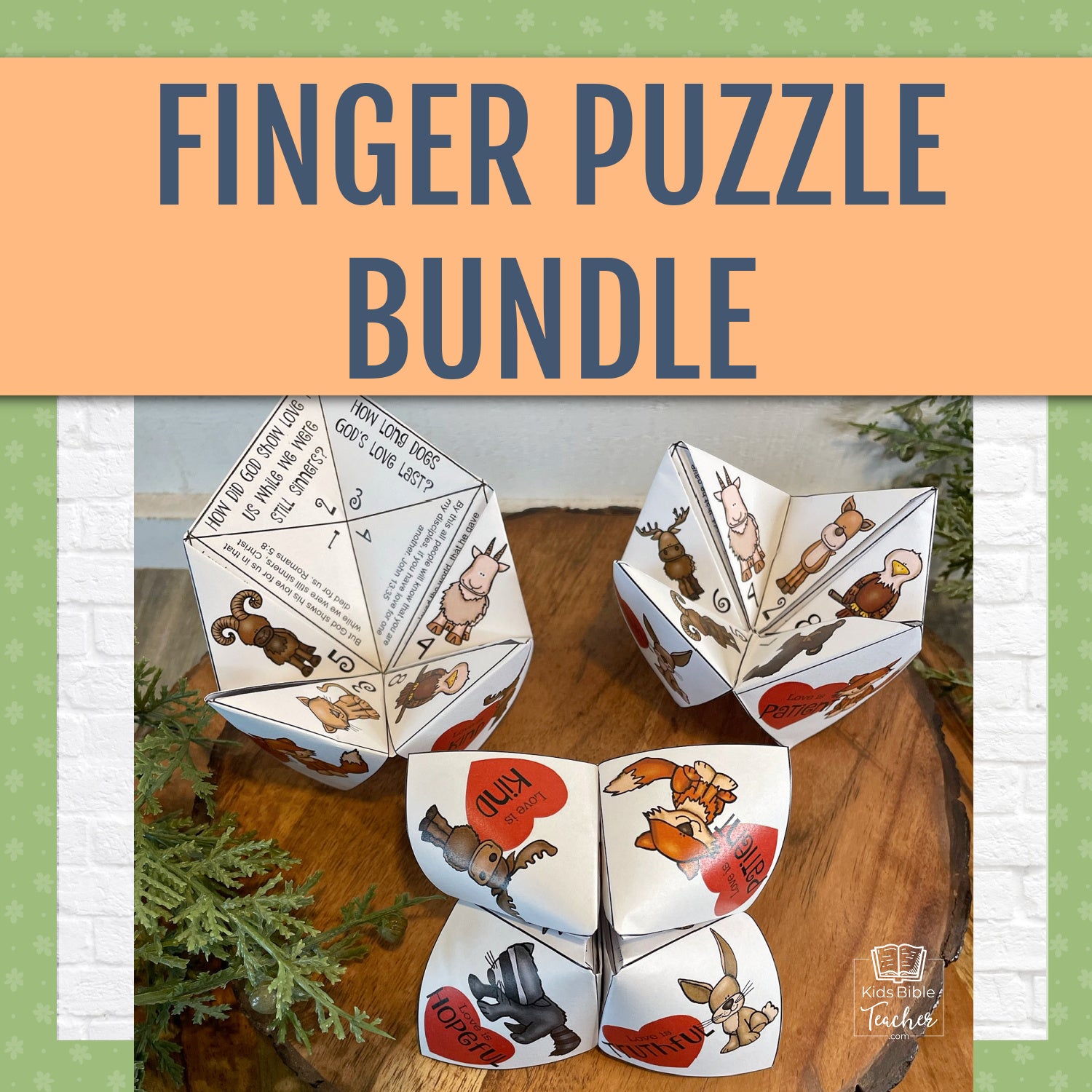 Finger Puzzle Bundle | ALL 5 Finger Puzzles - Valentine&