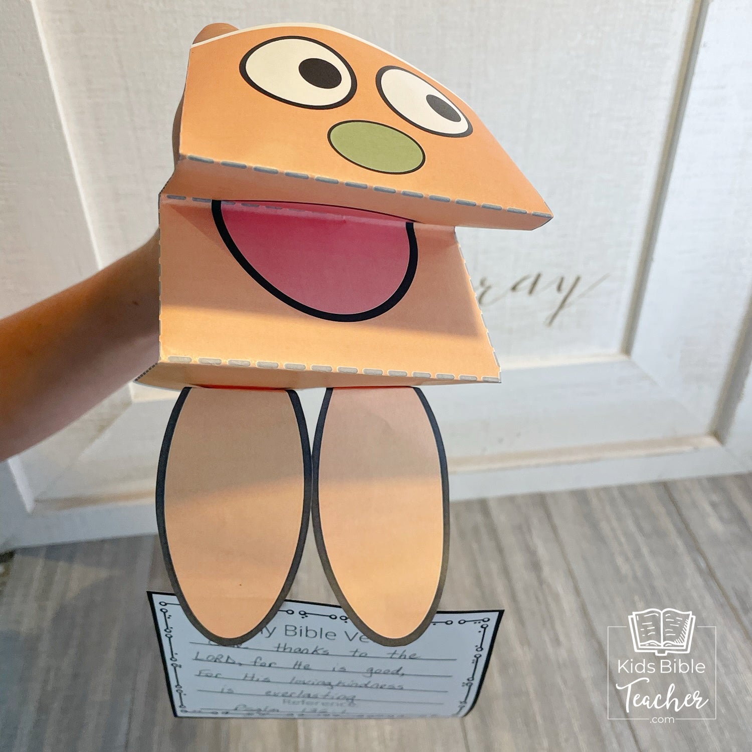 Bible Memory Verse Puppets for Preschoolers through 2nd Graders