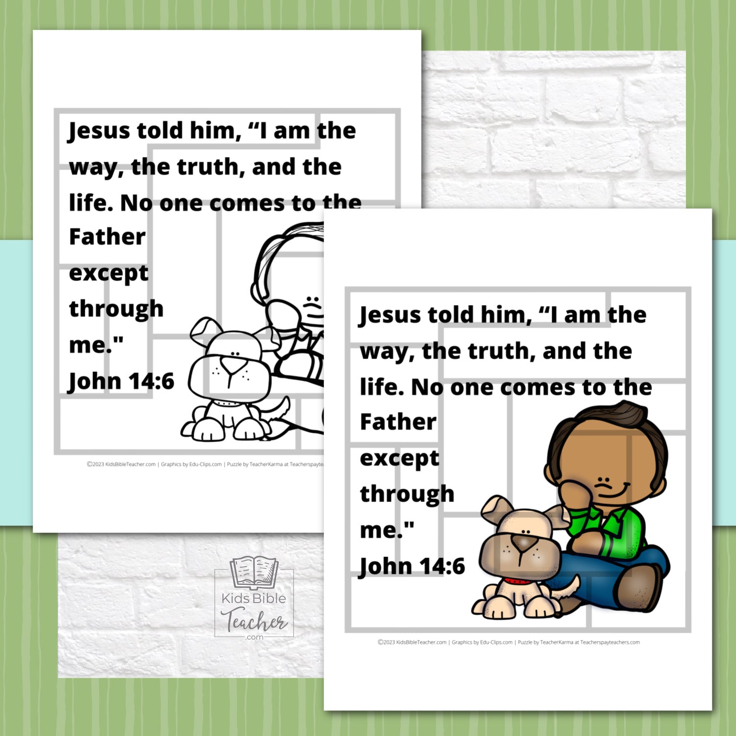 Resurrection Bible Verse Puzzles | Easter Bible Verse Puzzles for Kids