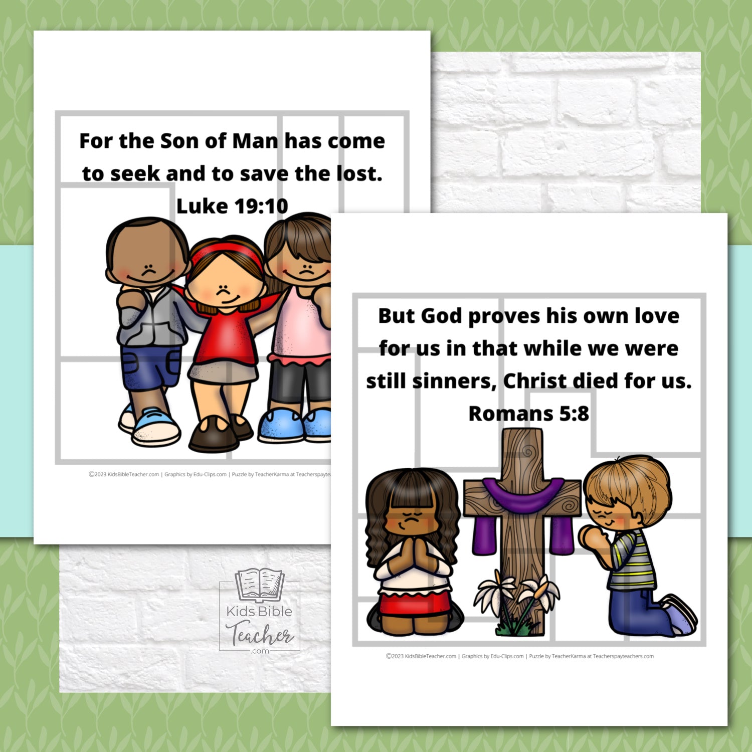 Resurrection Bible Verse Puzzles | Easter Bible Verse Puzzles for Kids