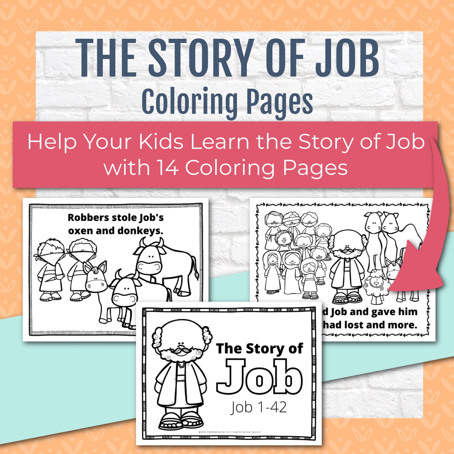 Job Bible Story Complete Lesson Pack for Kindergarten through 6th Grades