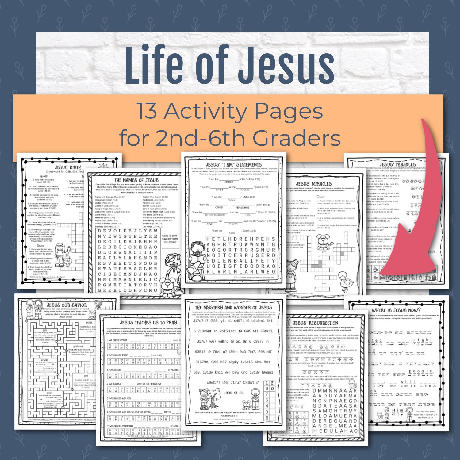 Life of Jesus Activity Pages