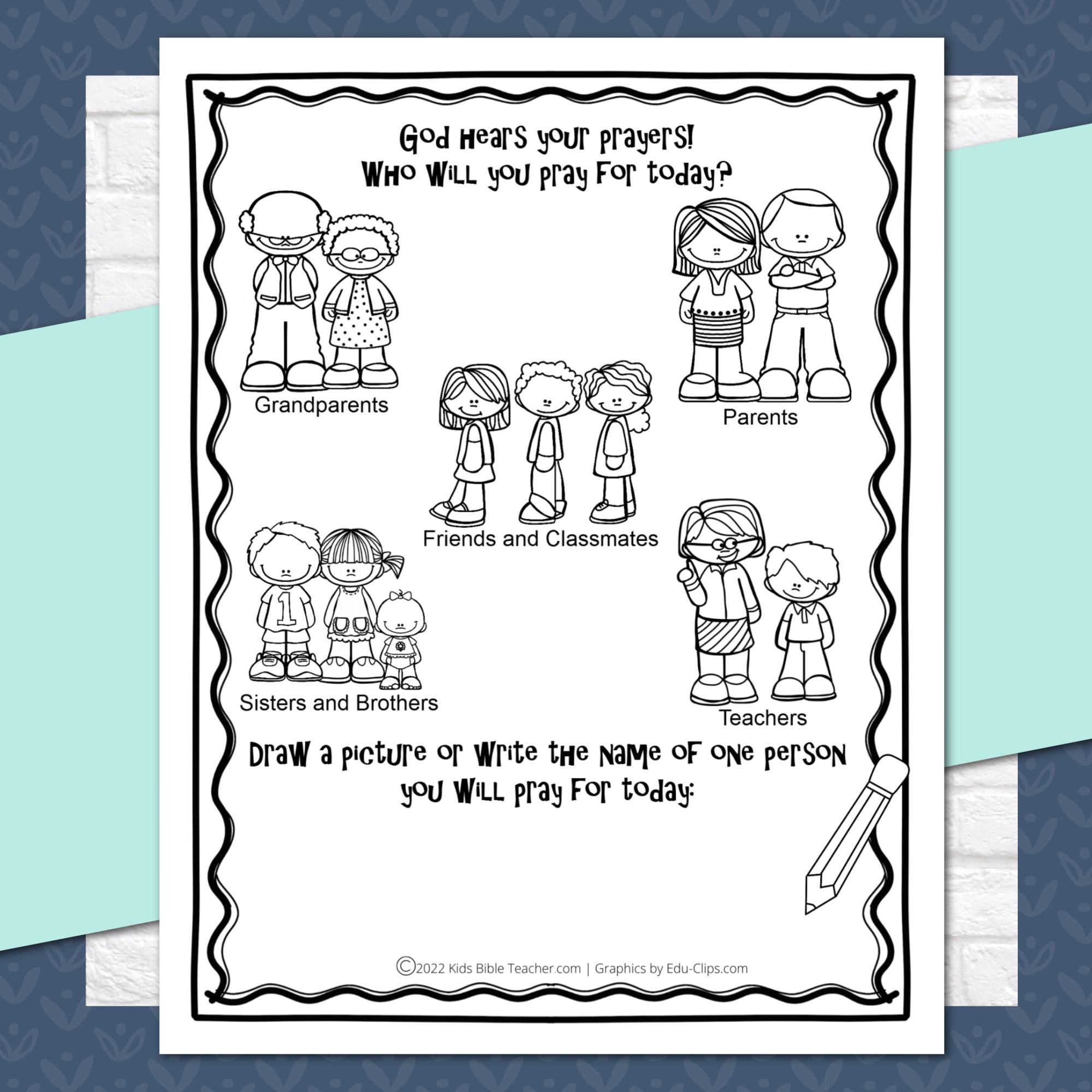 My First Sermon Notes Printables for Preschoolers and Early Readers, Instant Download