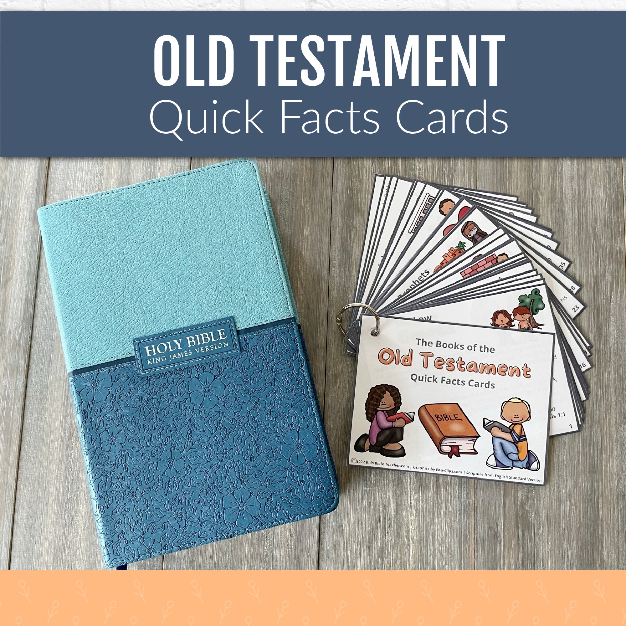 Old Testament Books of the Bible Quick Facts Cards