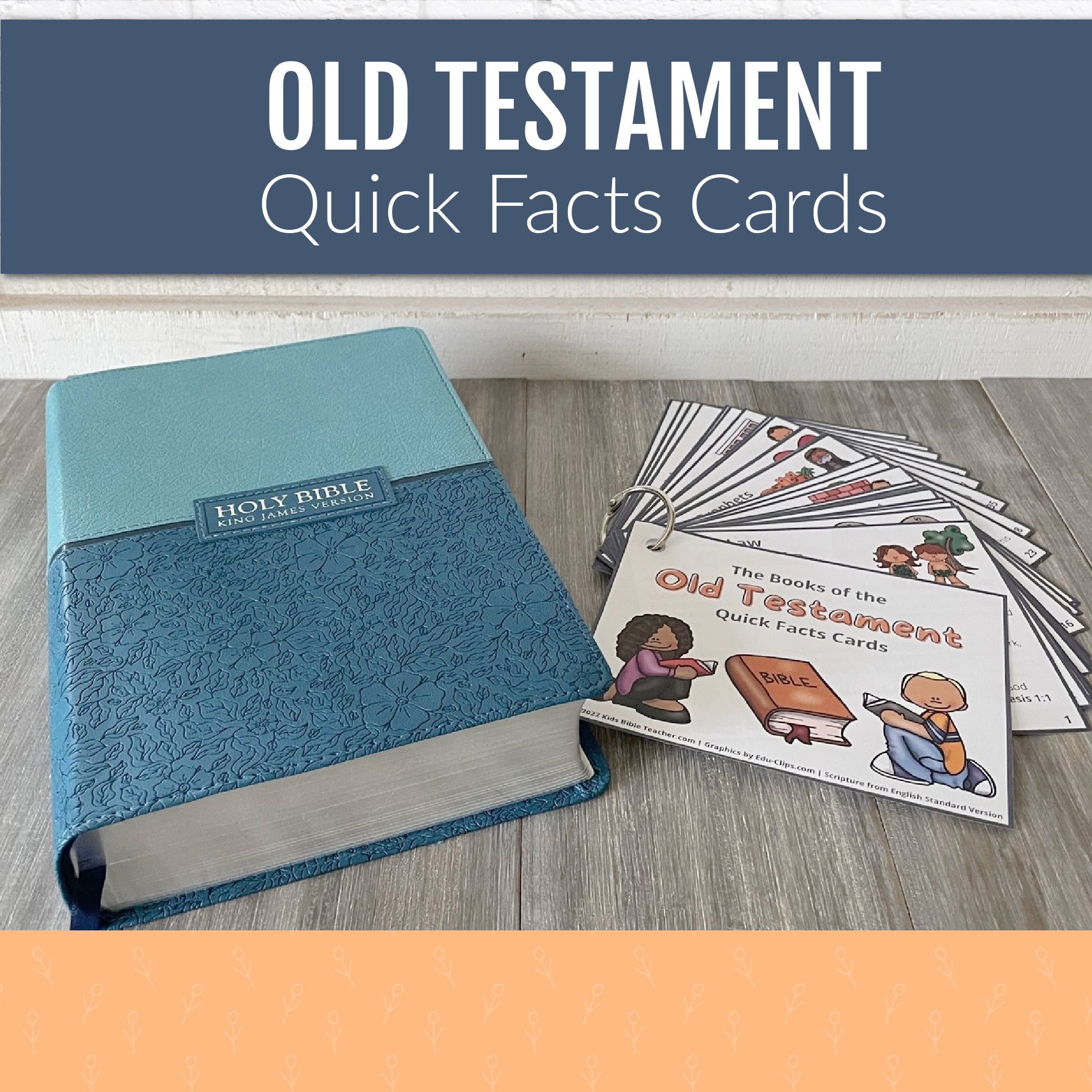 Old Testament Books of the Bible Quick Facts Cards