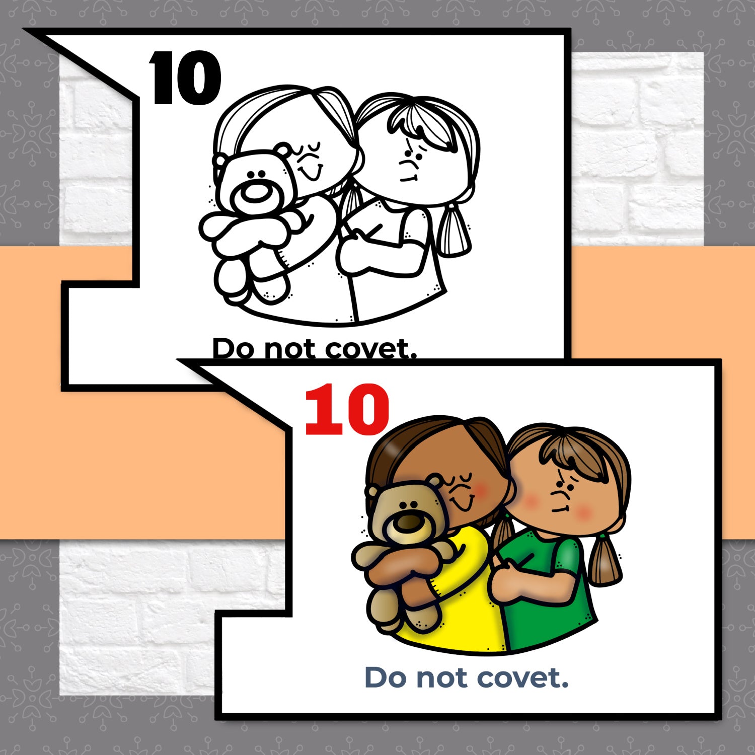 Huge Ten Commandments Puzzle - Ten Commandments Activity for Kids