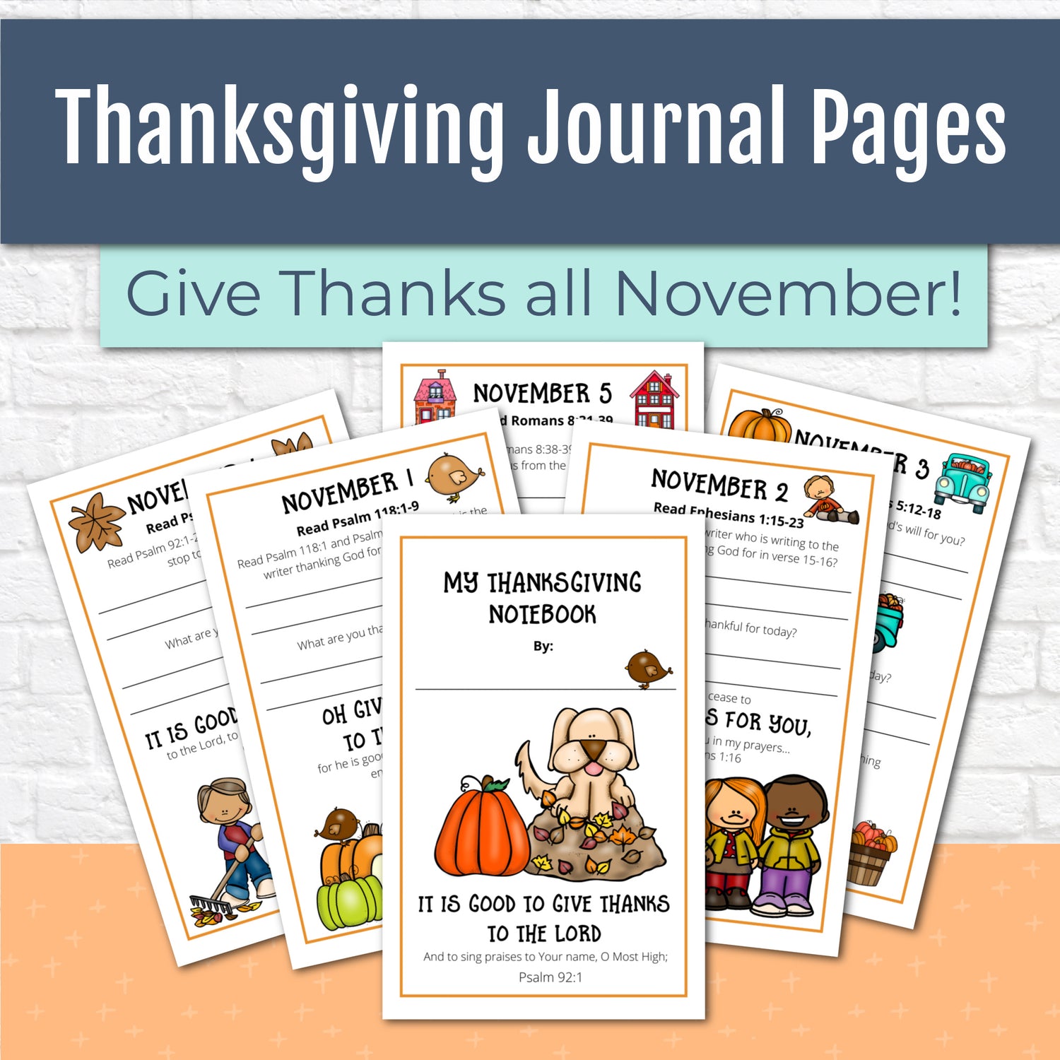 Thanksgiving Journal Pages Special Offer