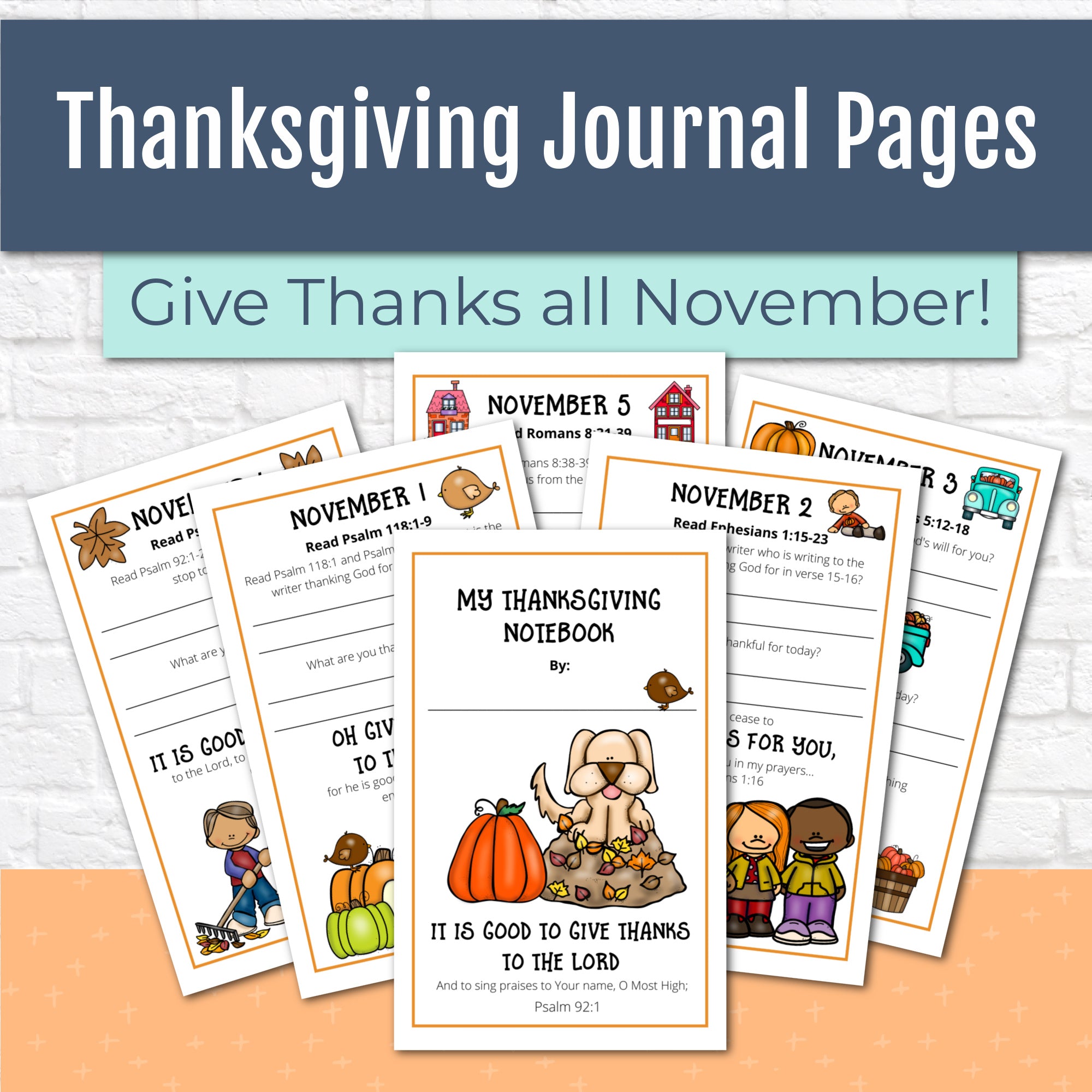 Thanksgiving Journal Pages Special Offer