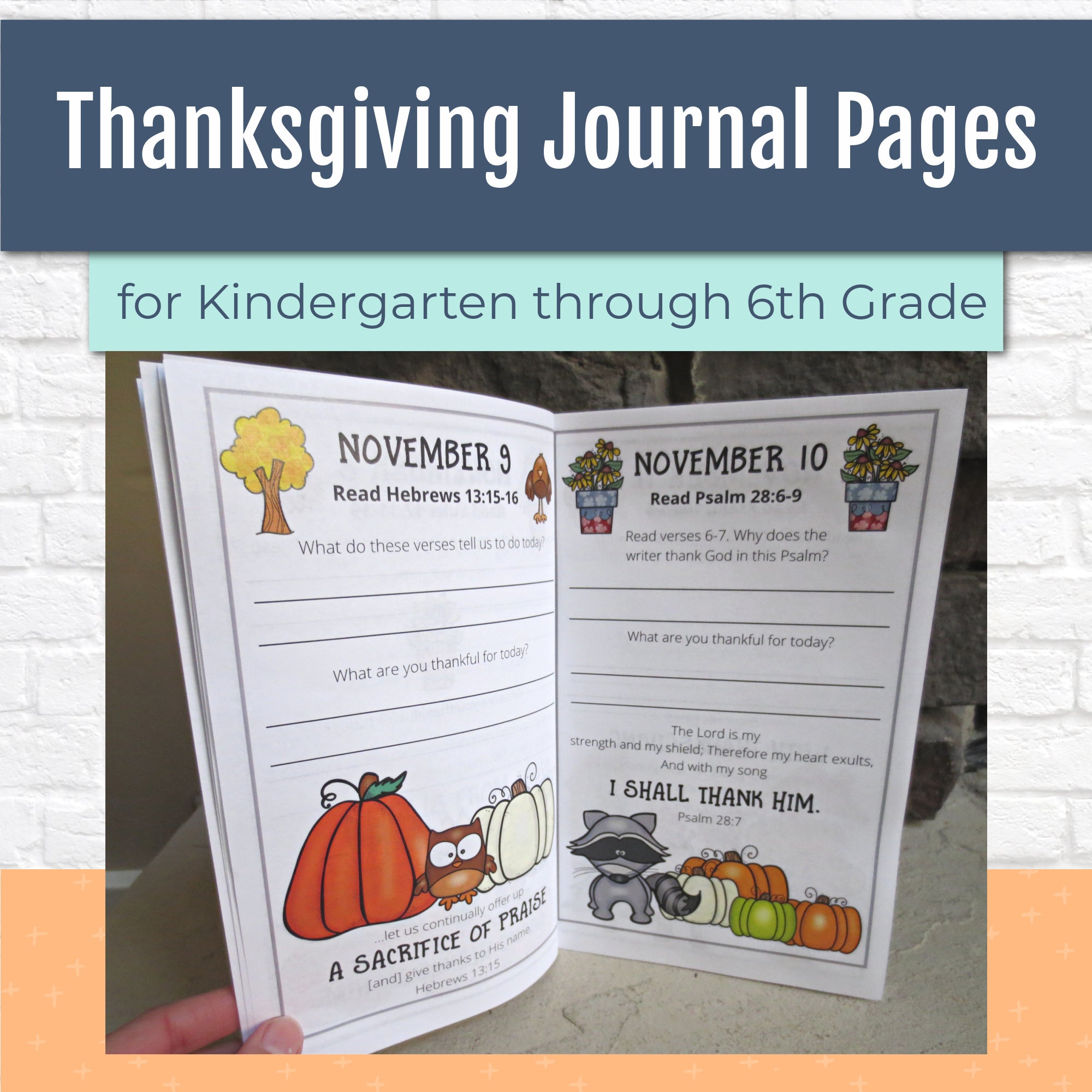 Thanksgiving Journal Pages Special Offer
