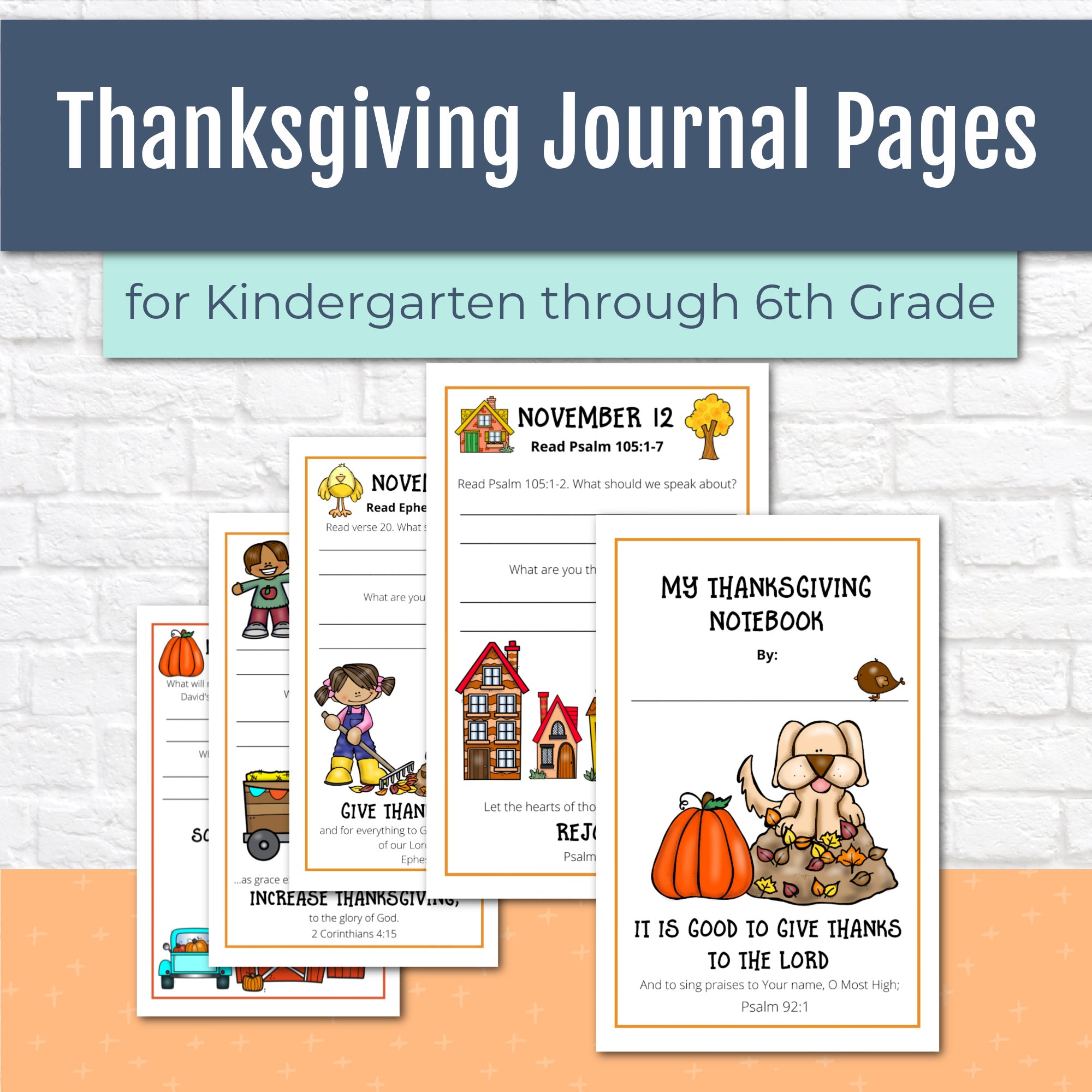 Thanksgiving Journal Pages Special Offer