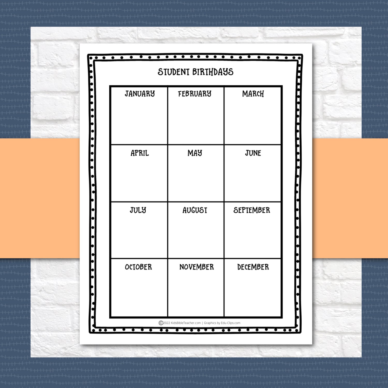 Student Organization Forms for Sunday School or Weekly Bible Class