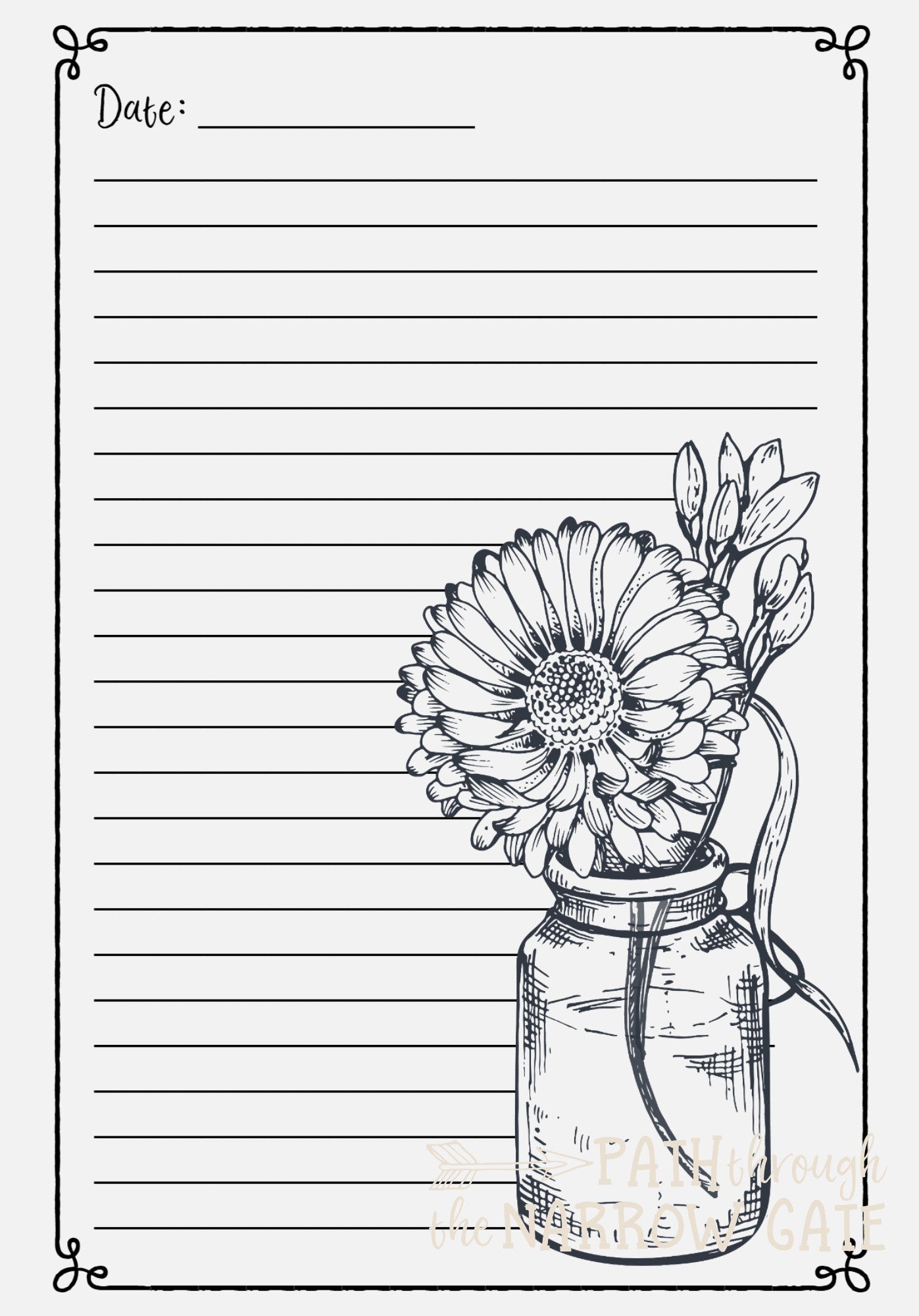 Quiet Meditations Prayer Journal and Coloring Pages