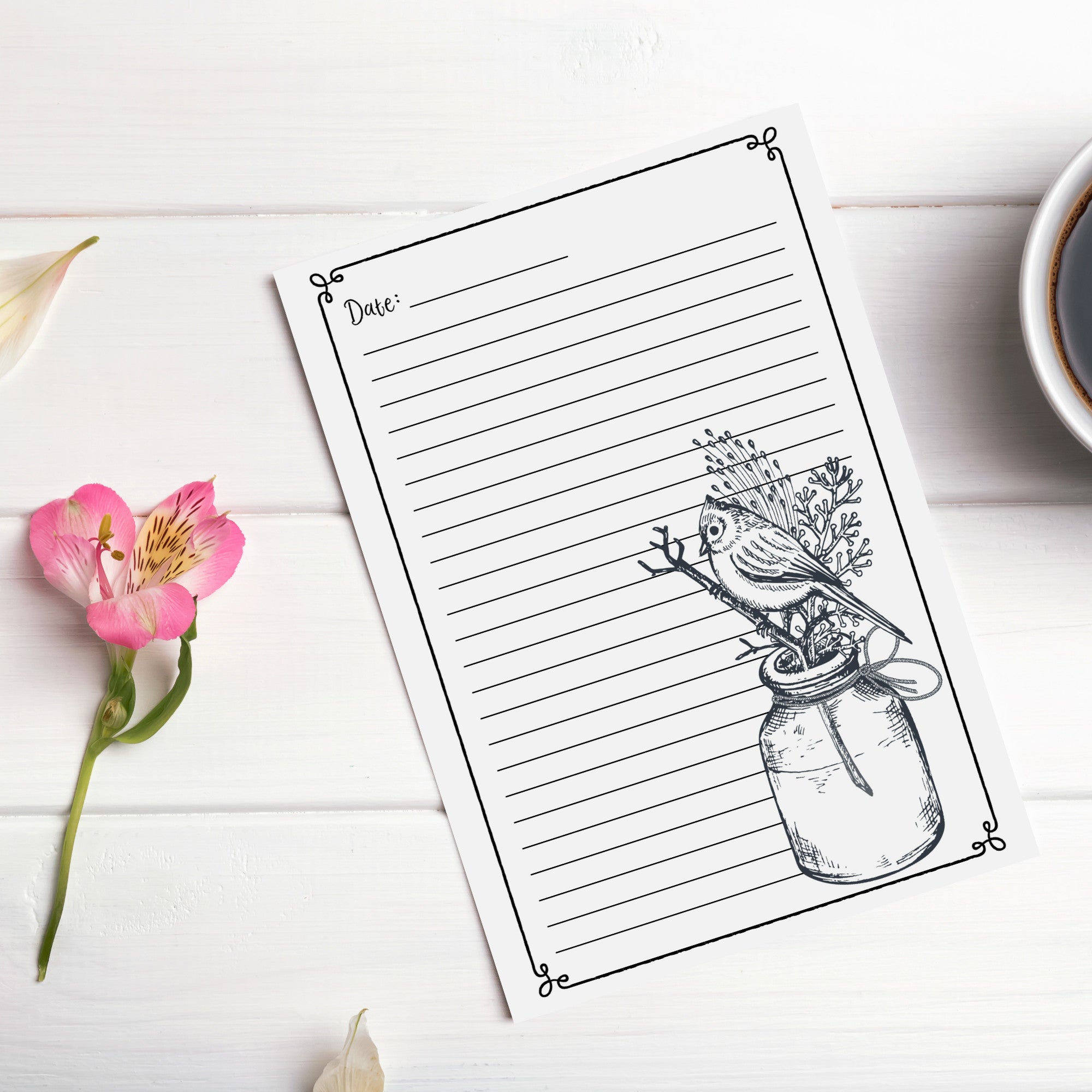 Quiet Meditations Prayer Journal and Coloring Pages