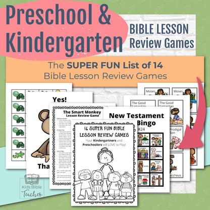 14 SUPER FUN Bible Lesson Review Games for Preschool and Kindergarten