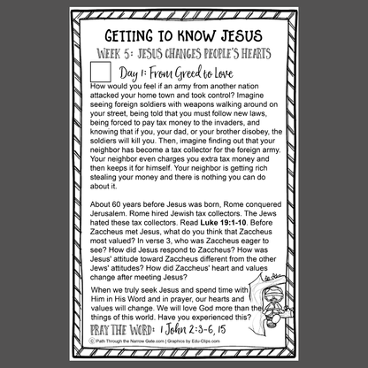 Getting To Know Jesus Bible Reading Pack