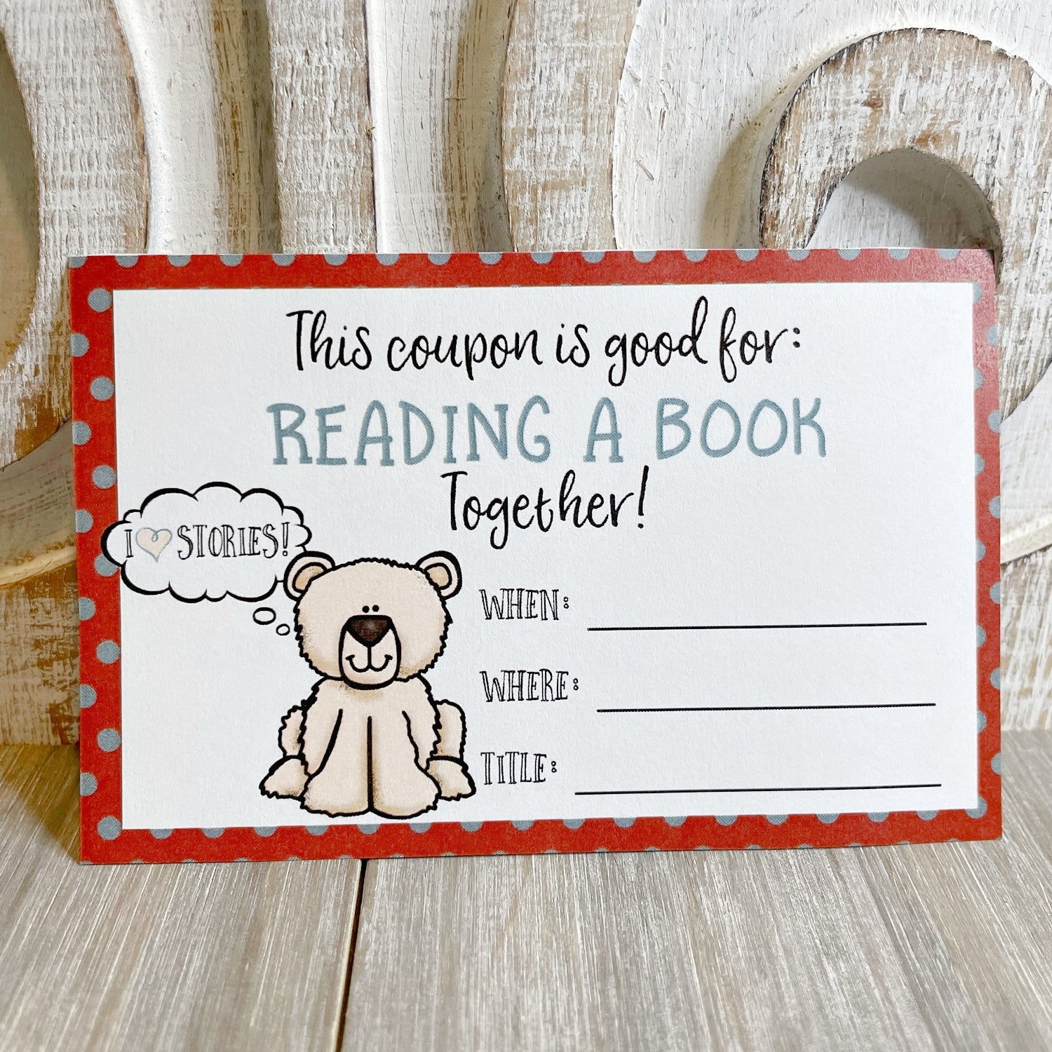 Love Coupons with Activities for the Family - 32 Relationship Building Cards