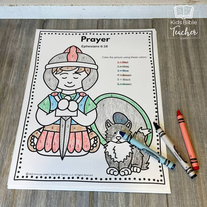 Armor of God Bible Activity Pages for Preschool–1st Grade (Ephesians 6)