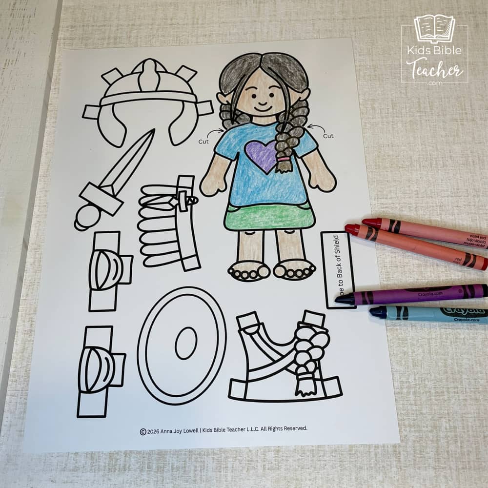 Armor of God Dress-Up Bible Craft for Kids