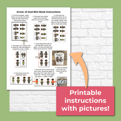 Armor of God Mini Book Craft for Kids