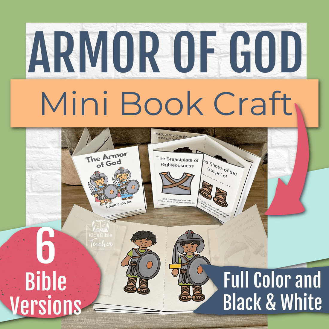 Armor of God Mini Book Craft for Kids