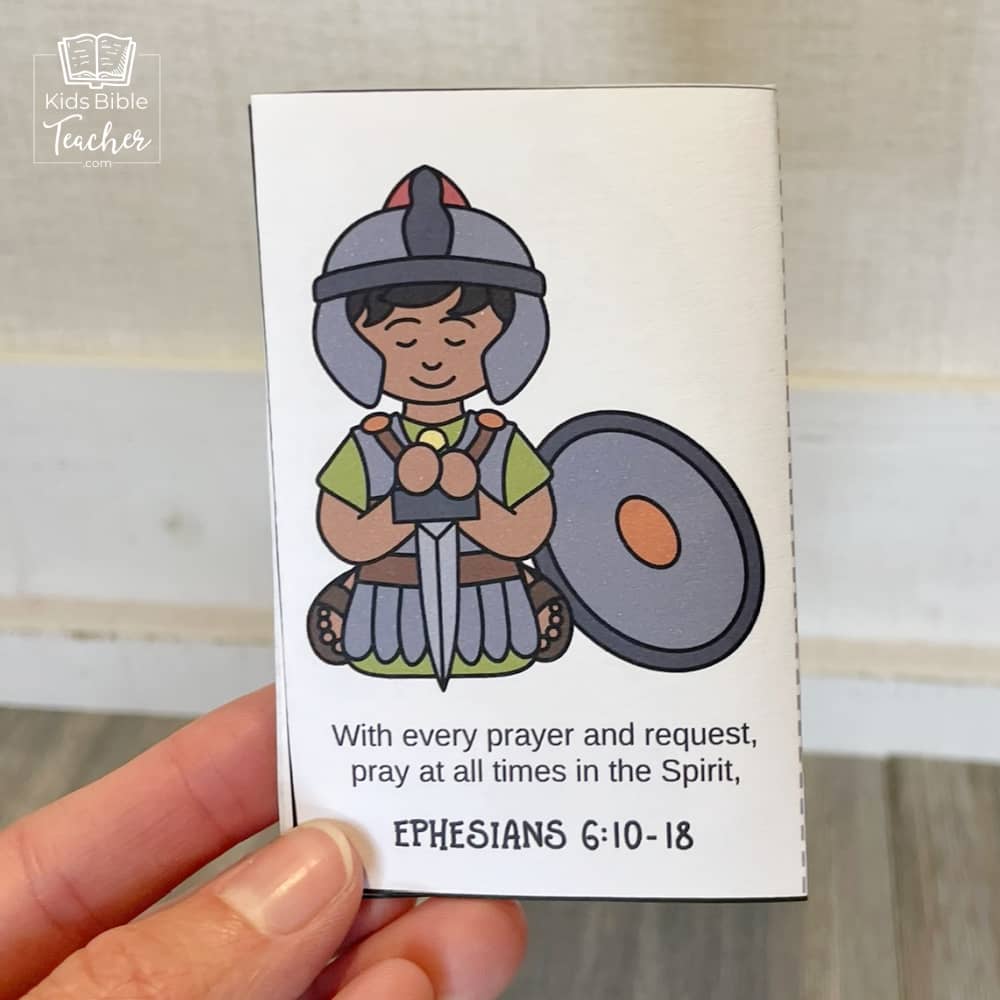 Armor of God Mini Book Craft for Kids