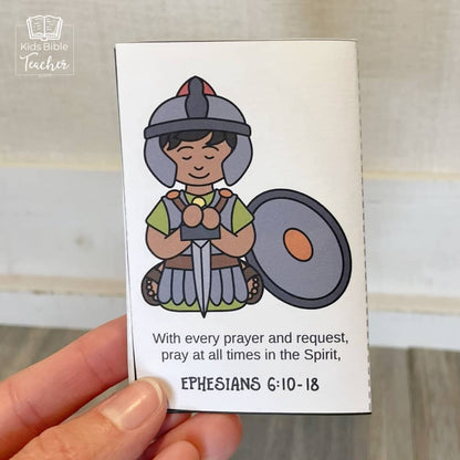 Armor of God Mini Book Craft for Kids