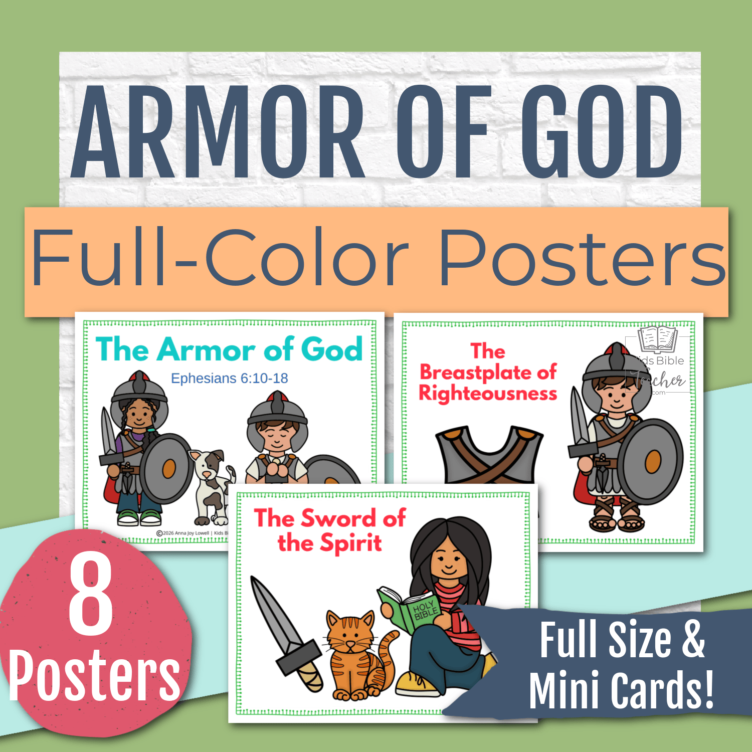Armor of God Teaching Posters and Mini Cards