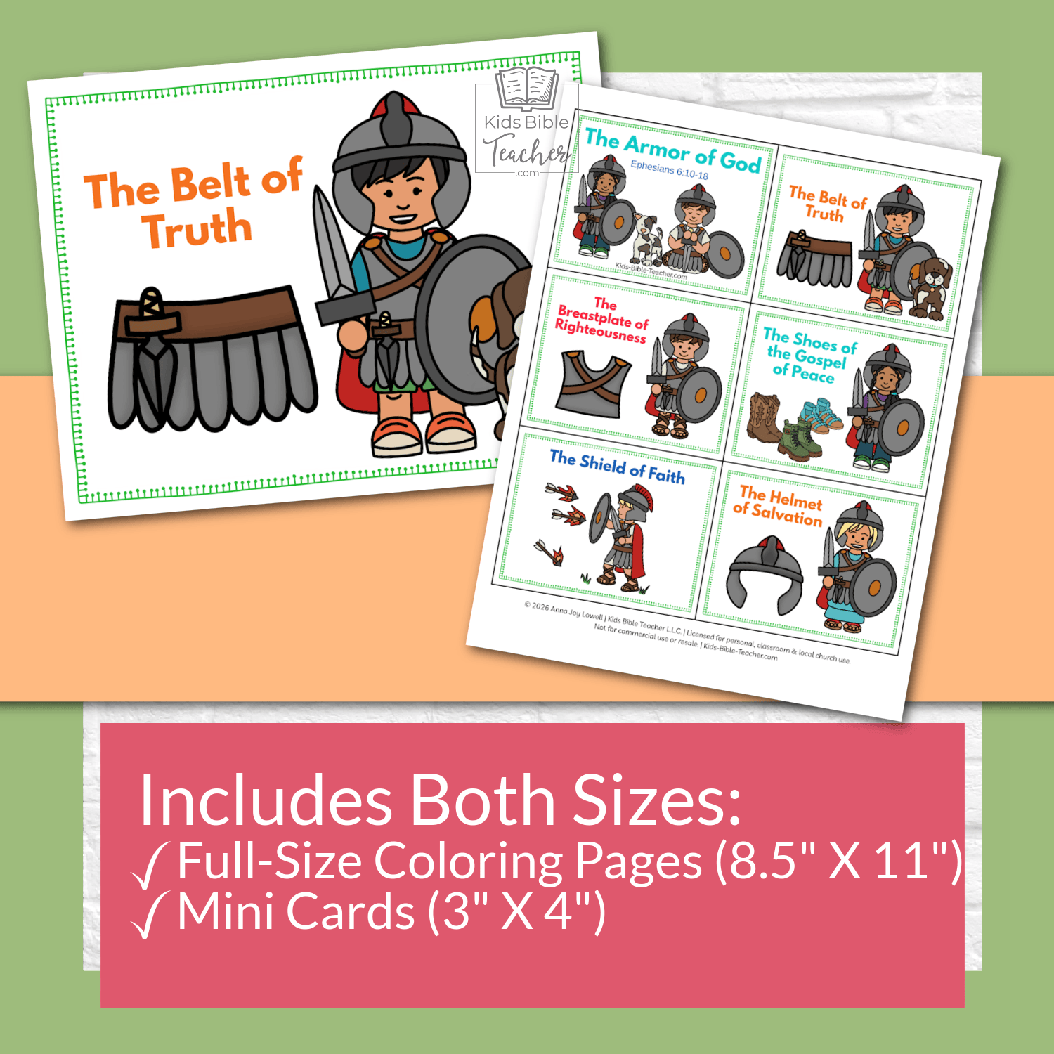 Armor of God Teaching Posters and Mini Cards