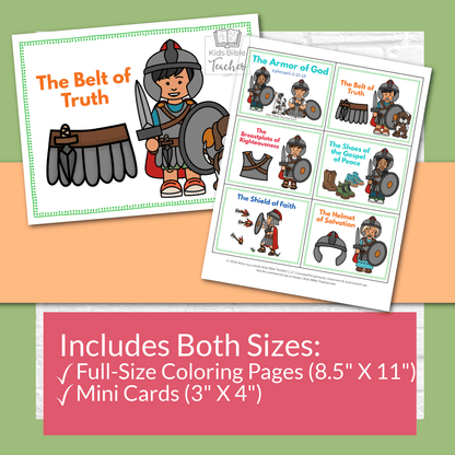 Armor of God Teaching Posters and Mini Cards