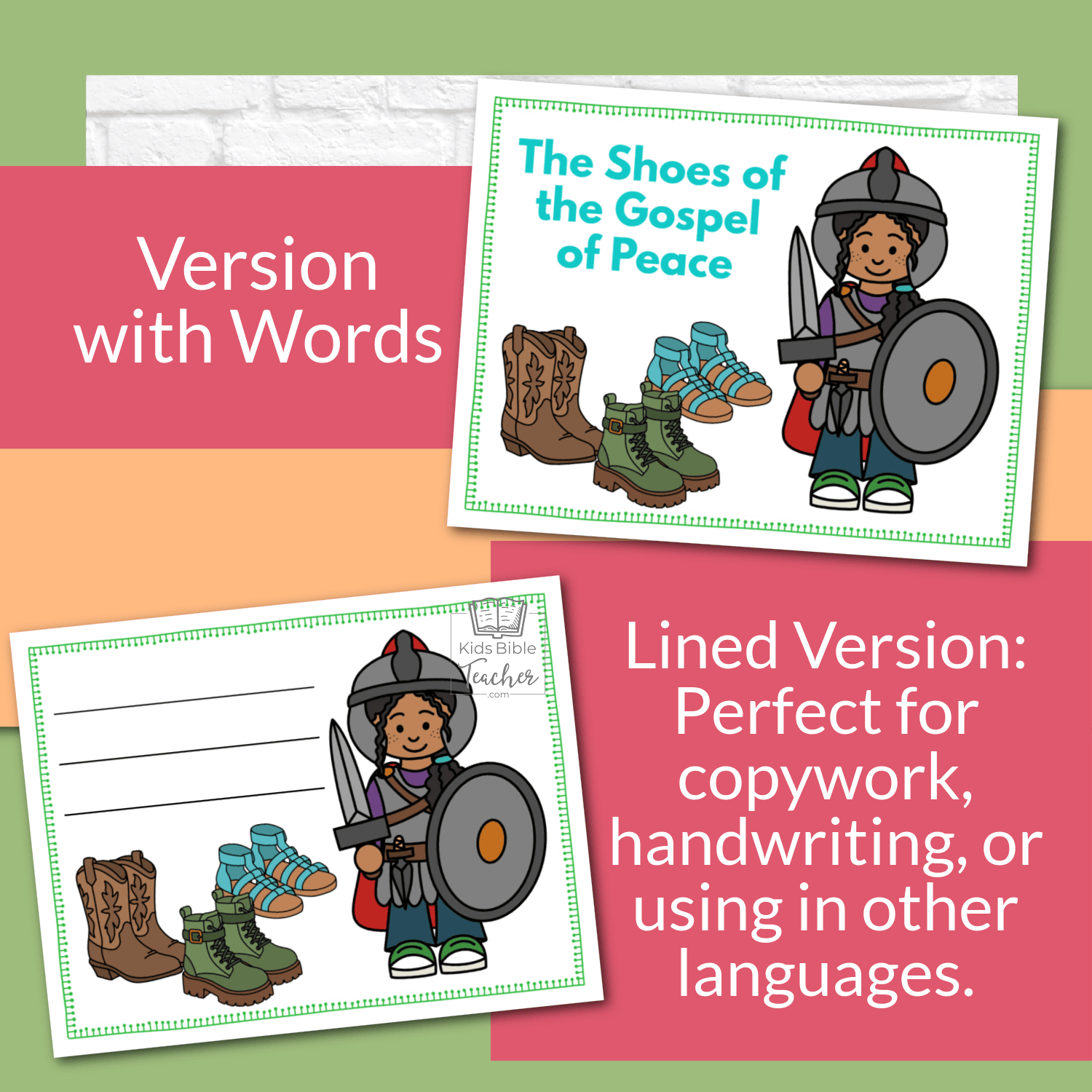 Armor of God Teaching Posters and Mini Cards