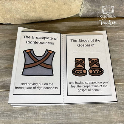 Armor of God Mini Book Craft for Kids