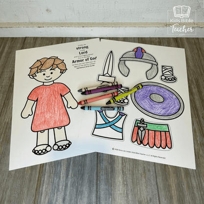 Armor of God Cut and Paste Bible Craft for Kids