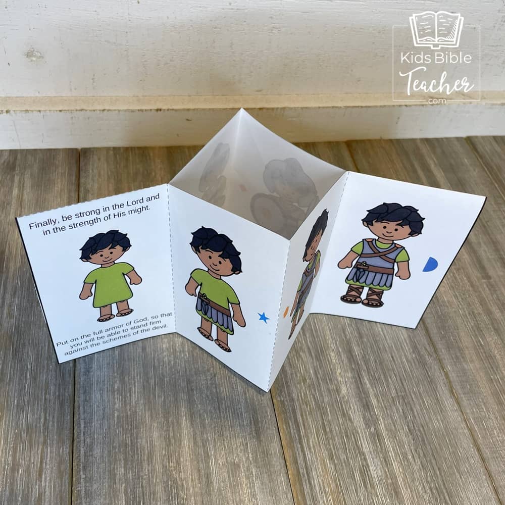 Armor of God Mini Book Craft for Kids