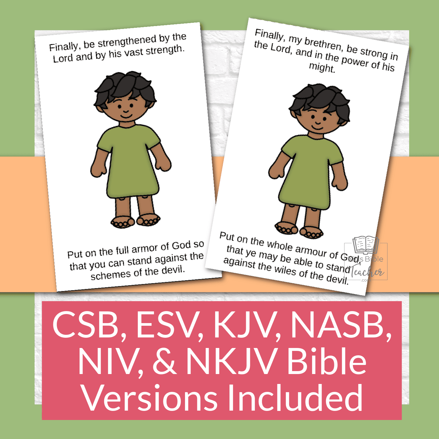 Armor of God Mini Book Craft for Kids