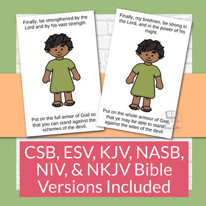 Armor of God Mini Book Craft for Kids