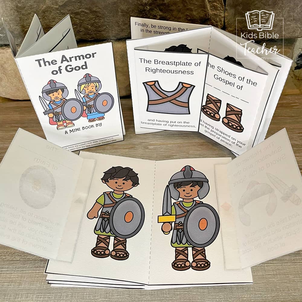 Armor of God Mini Book Craft for Kids