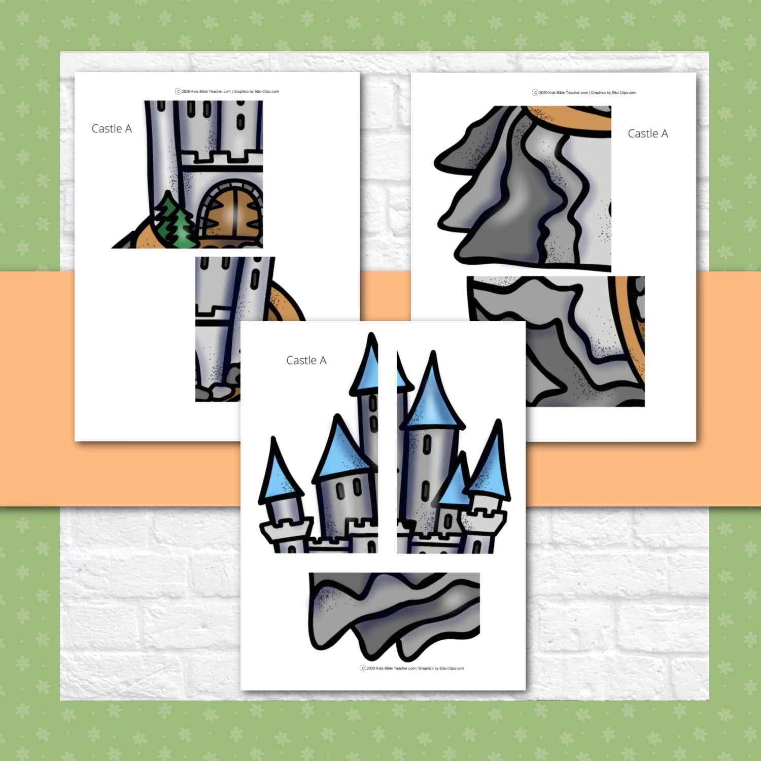 Attack the Castle Lesson Review Game for 2nd, 3rd, 4rth, and 5th Grades