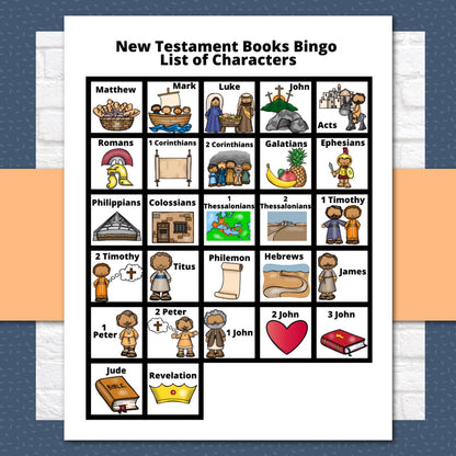 Bible Bingo - New Testament Bible Games for Youth