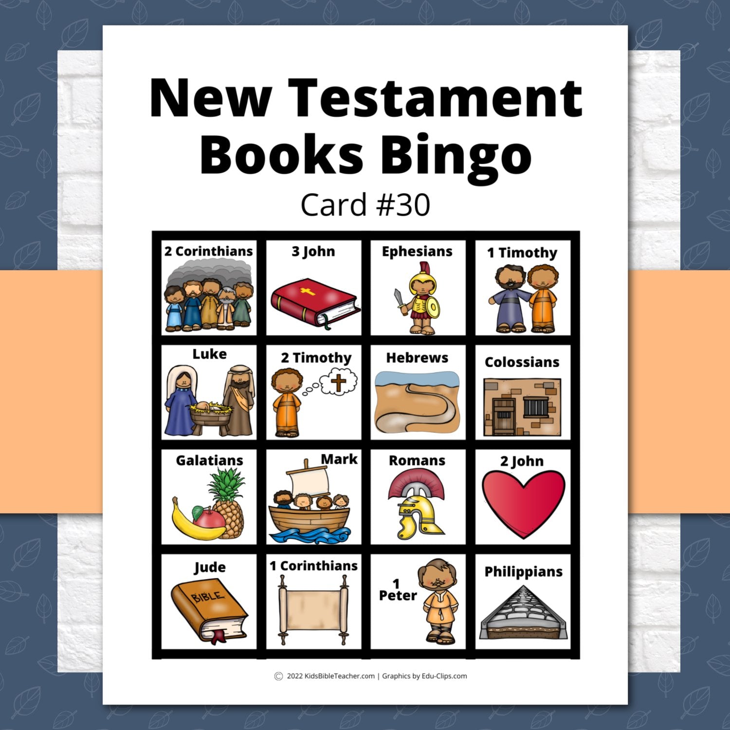 Bible Bingo - New Testament Bible Games for Youth