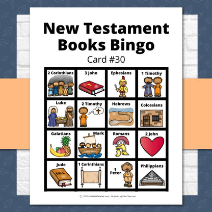 Bible Bingo - New Testament Bible Games for Youth