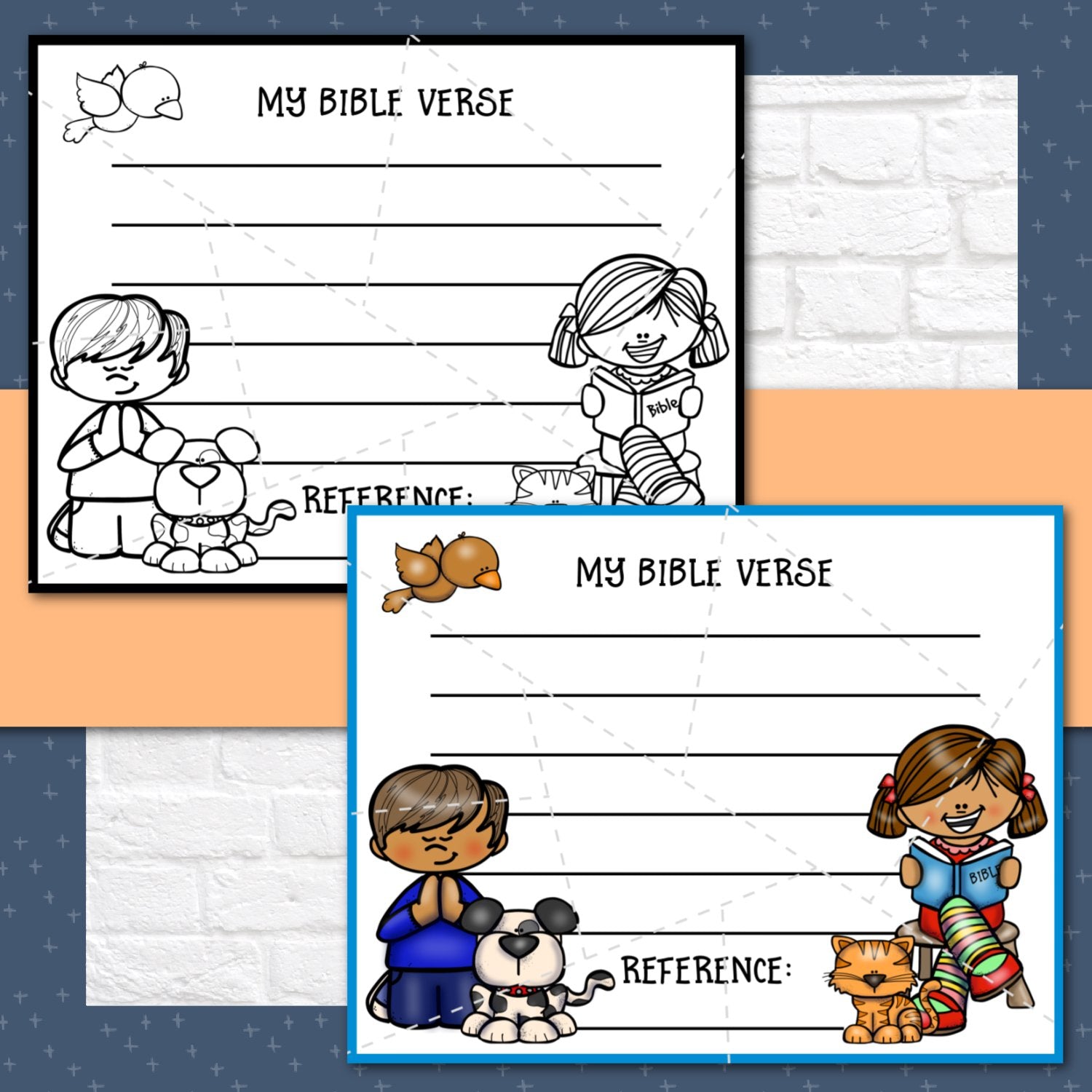 8 Bible Verse Memory Puzzles for 1st and 2nd Graders