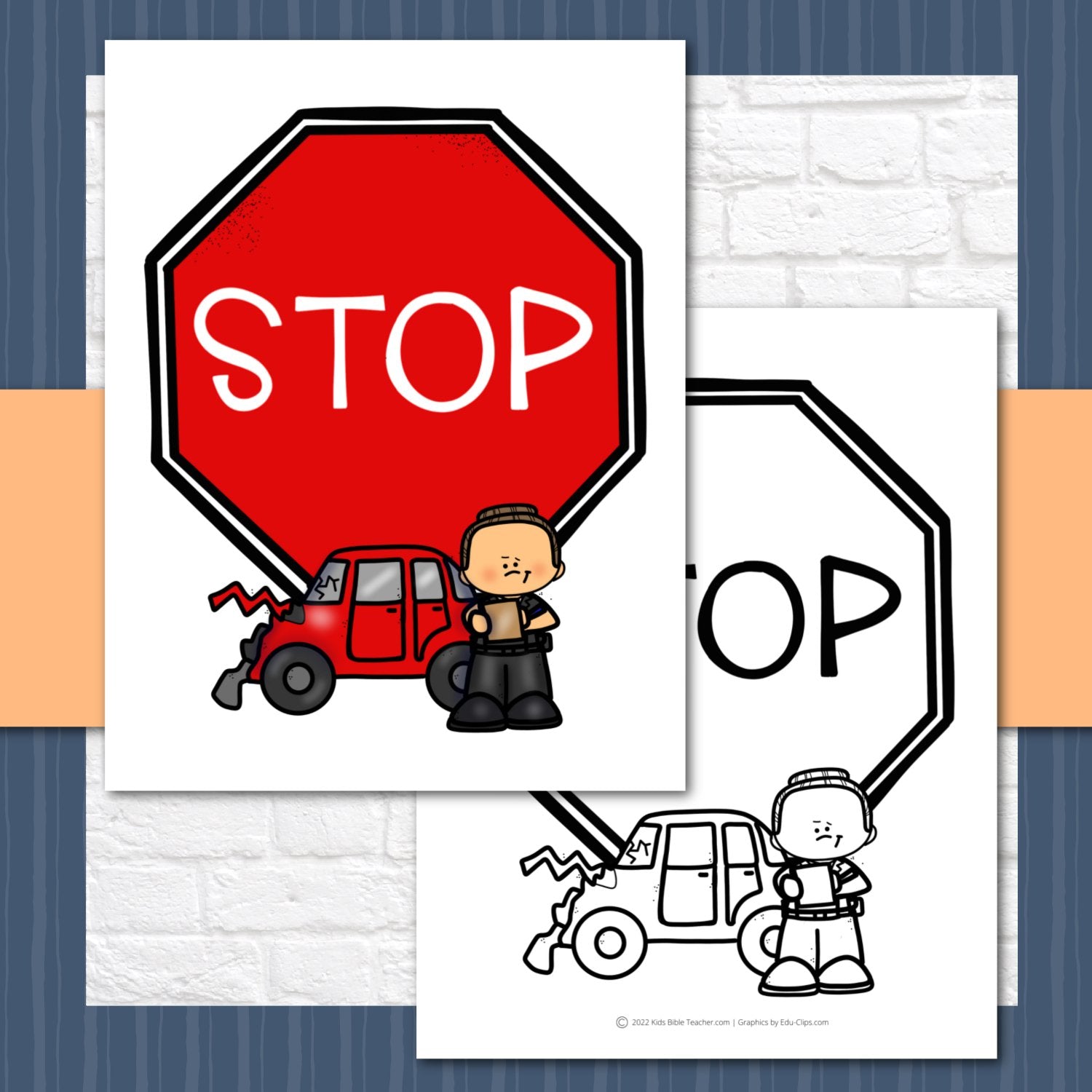 Stop and Go Bible Verse Game for Preschoolers through 4rth Graders