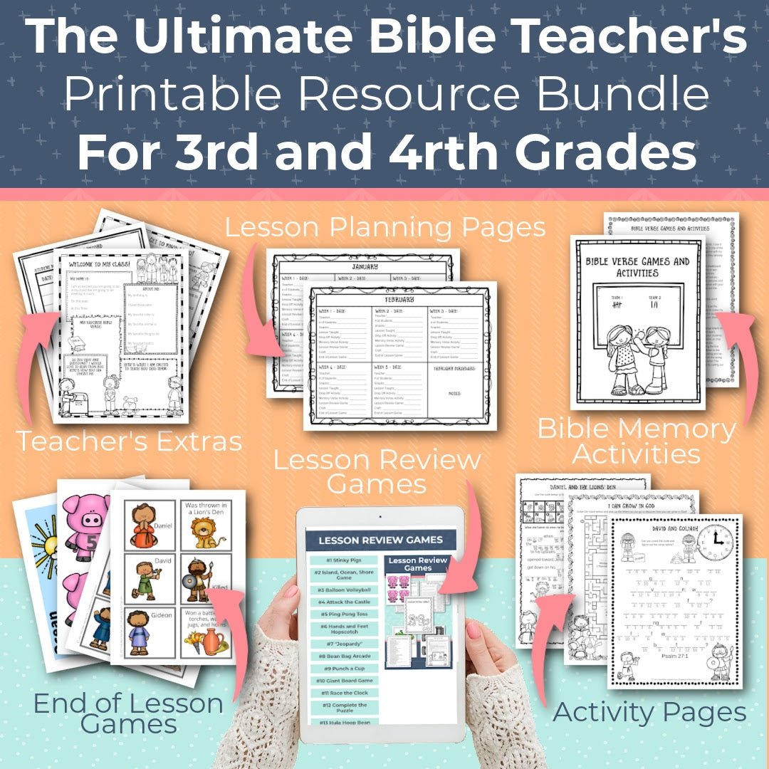 The Ultimate Bible Teacher's Printable Resource Bundle for 3rd and 4rt ...